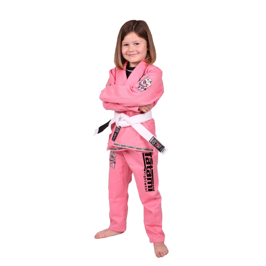 Tatami Meerkatsu Kids Animal BJJ Gi - Pink - FIGHTWEAR