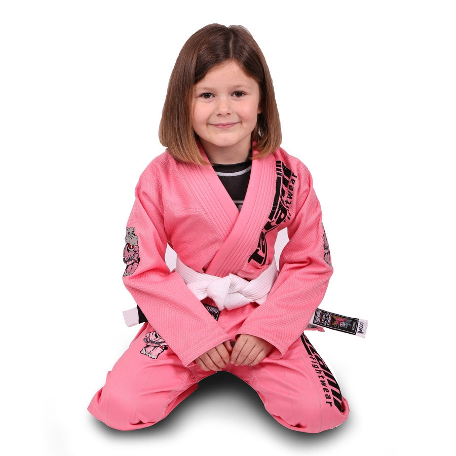 Tatami Meerkatsu Kids Animal BJJ Gi - Pink - FIGHTWEAR