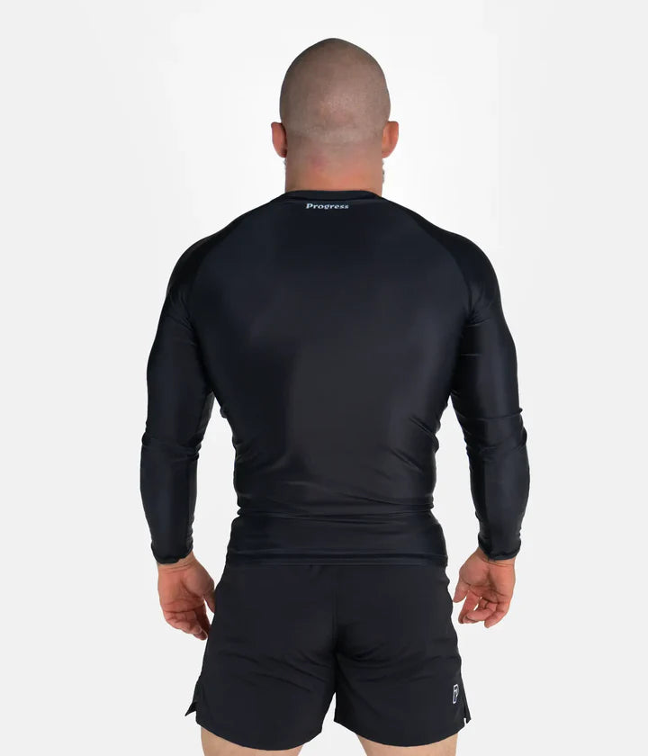 Rashguard à manches longues Progress Academy - Noir