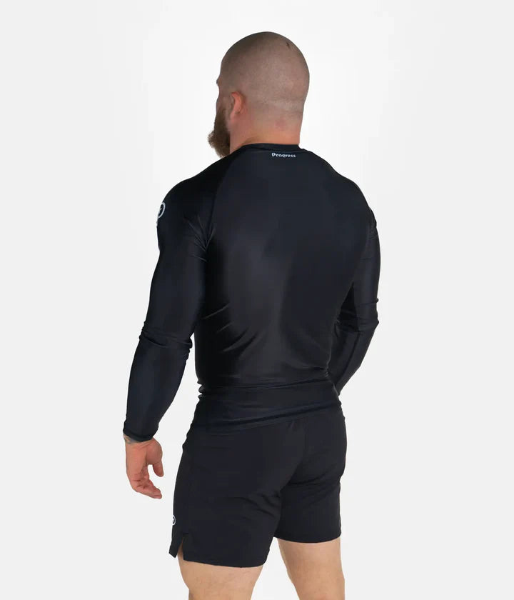 Rashguard à manches longues Progress Academy - Noir