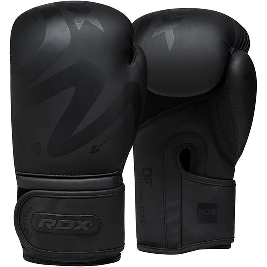 RDX F15 Noir gants de boxe entraînement en simili cuir noir