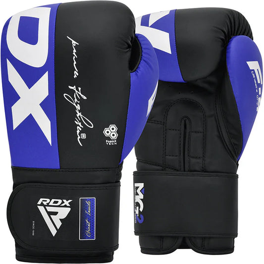RDX F4 Sparring Boxhandschuhe Klettverschluss - Blau