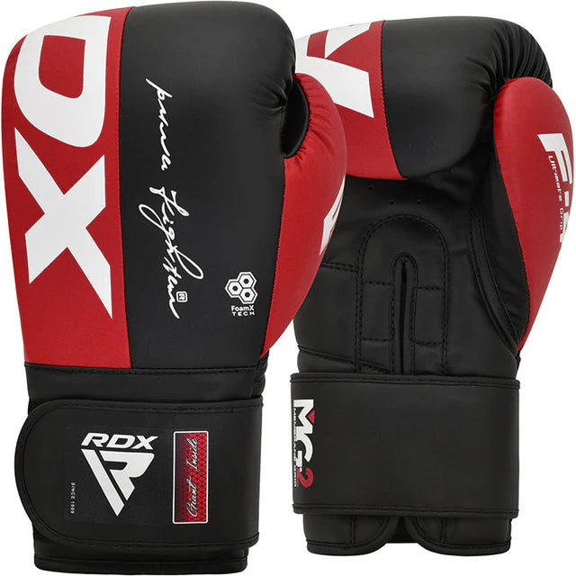 RDX F4 Sparring Boxhandschuhe Klettverschluss - Rot