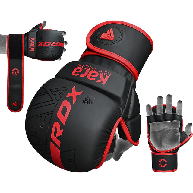 RDX F6 KARA MMA Sparring Handschuhe 7oz - Rot