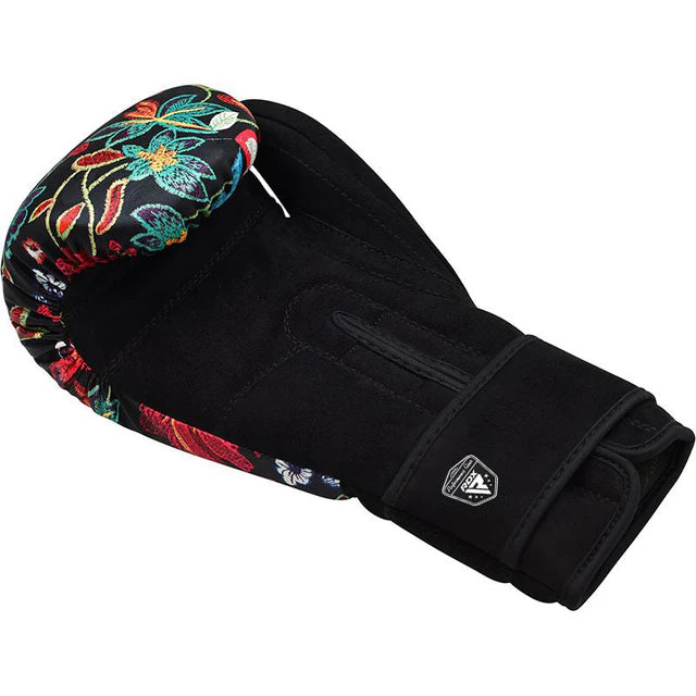 RDX FL3 Damen Boxhandschuhe Floral Kunstleder Haken und Schleife