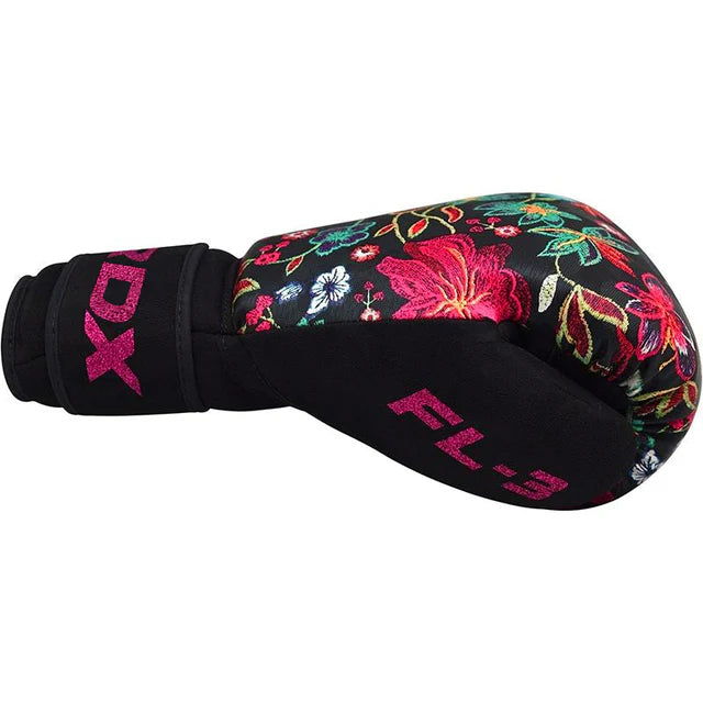 RDX FL3 Damen Boxhandschuhe Floral Kunstleder Haken und Schleife