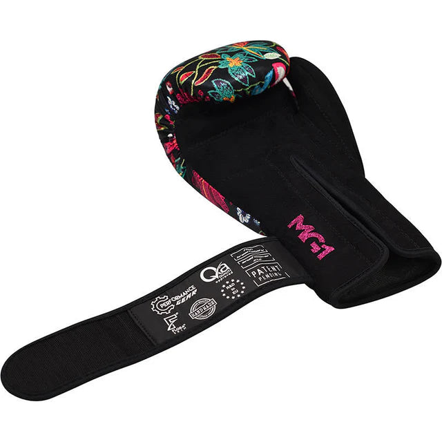 RDX FL3 Damen Boxhandschuhe Floral Kunstleder Haken und Schleife