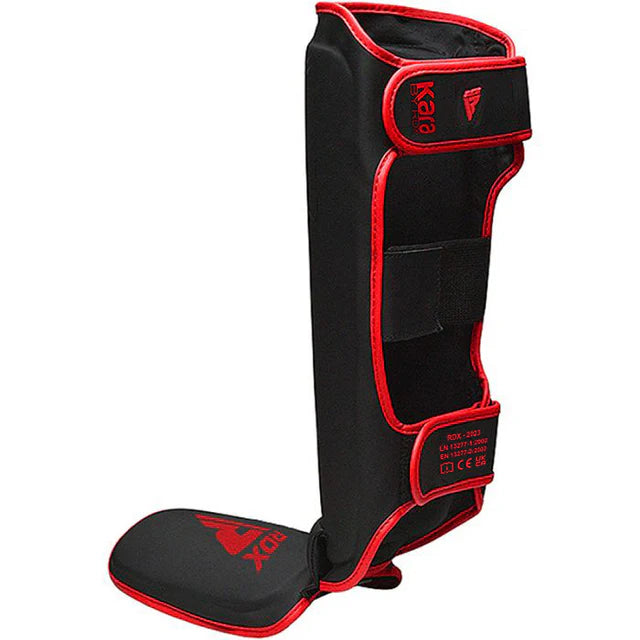 Protezione per soletta tibia RDX F6 KARA MMA - Rossa