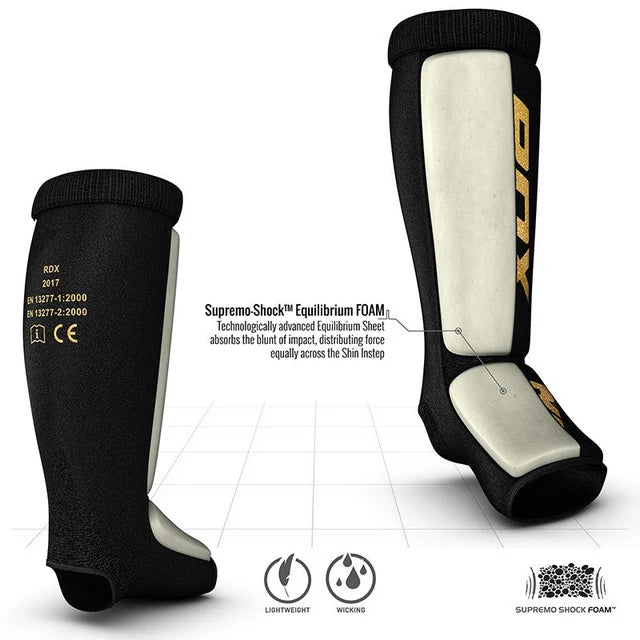 RDX SI Gepolsterte Schienbeinschützer OEKO-TEX® Standard 100 certified - Schwarz