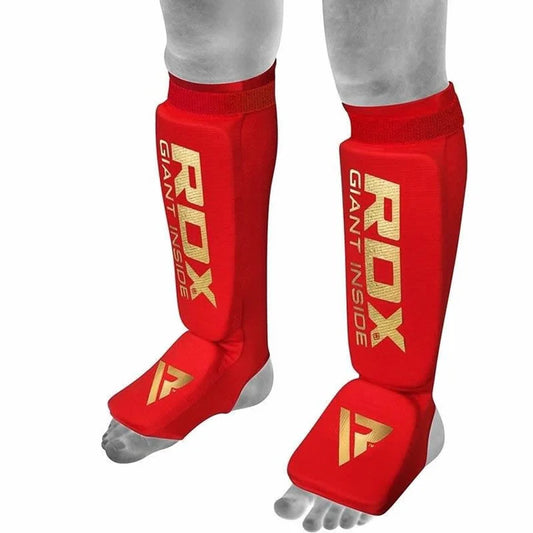 RDX SI Gepolsterte Schienbeinschützer OEKO-TEX® Standard 100 certified - Rot
